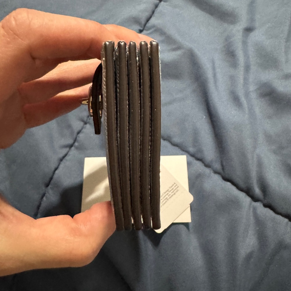 Coach Pale blue Leather Card Holder - Picture 2 of 16